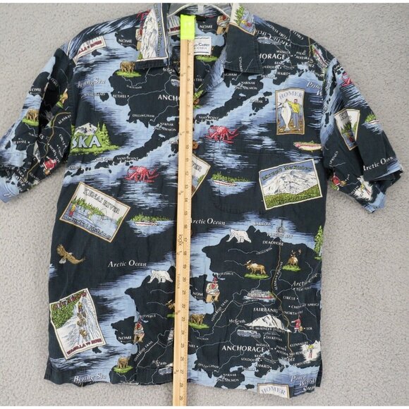 VTG David Carey Originals Alaska Button Down Shirt Adult L All Over Print Casual - Picture 7 of 12